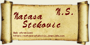 Nataša Steković vizit kartica